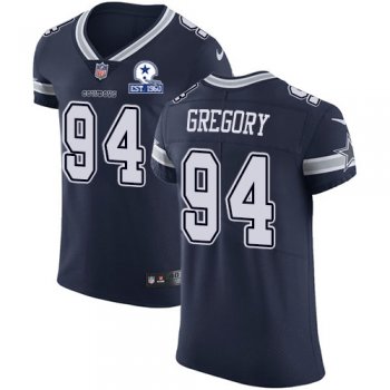 Nike Cowboys #94 Randy Gregory Navy Blue Team Color Men's Stitched With Established In 1960 Patch NFL Vapor Untouchable Elite Jersey