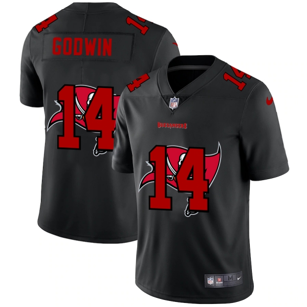 Tampa Bay Buccaneers #14 Chris Godwin Men's Nike Team Logo Dual Overlap Limited NFL Jersey Black