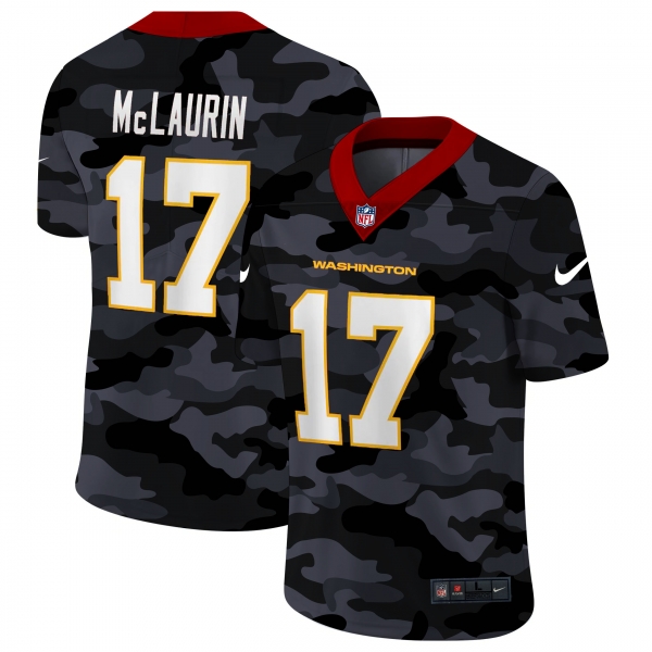 Washington Redskins #17 Terry McLaurin Men's Nike 2020 Black CAMO Vapor Untouchable Limited Stitched NFL Jersey