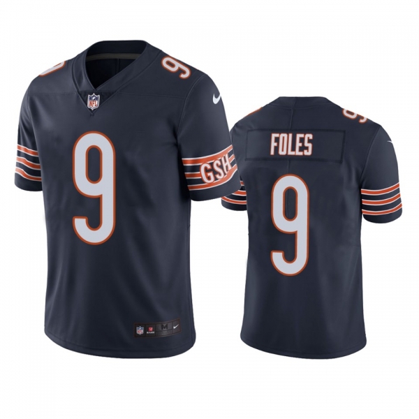 Chicago Bears Nick Foles Navy Vapor Limited Jersey