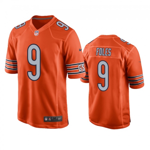 Chicago Bears Nick Foles Orange Game Jersey