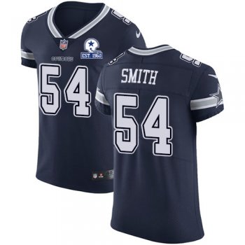 Nike Cowboys #54 Jaylon Smith Navy Blue Team Color Men's Stitched With Established In 1960 Patch NFL Vapor Untouchable Elite Jersey