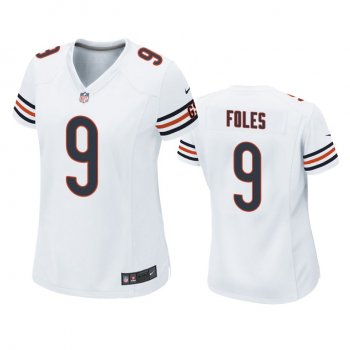 Chicago Bears Nick Foles White Game Jersey