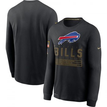 Buffalo Bills Nike 2020 Salute to Service Sideline Performance Long Sleeve T-Shirt - Black