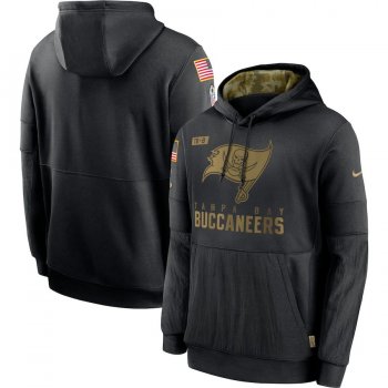 Tampa Bay Buccaneers Nike 2020 Salute to Service Sideline Performance Pullover Hoodie - Black