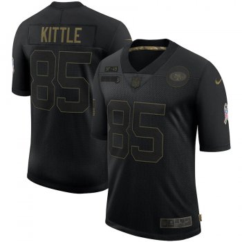 George Kittle San Francisco 49ers Nike 2020 Salute To Service Limited Jersey - Black