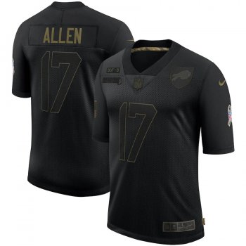 Josh Allen Buffalo Bills Nike 2020 Salute To Service Limited Jersey - Black