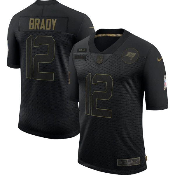 Tom Brady Tampa Bay Buccaneers Nike 2020 Salute To Service Limited Jersey - Black