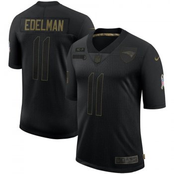 Julian Edelman New England Patriots Nike 2020 Salute To Service Limited Jersey - Black