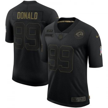 Aaron Donald Los Angeles Rams Nike 2020 Salute To Service Limited Jersey - Black