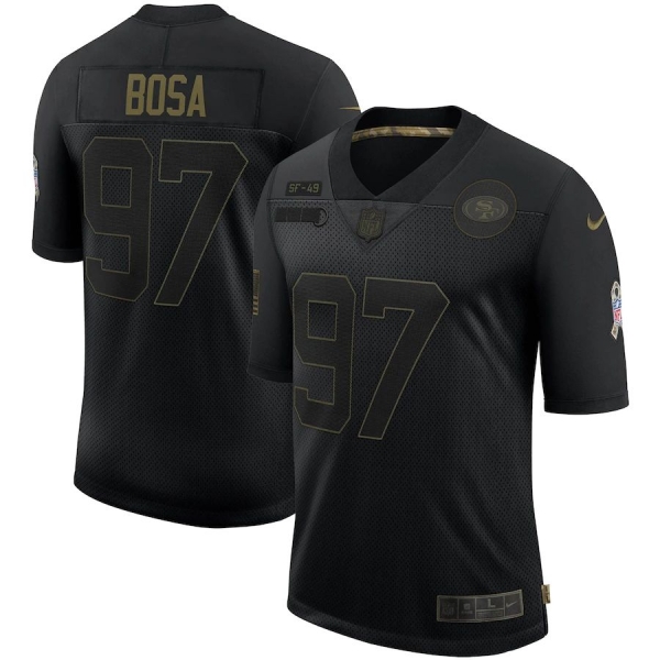 Nick Bosa San Francisco 49ers Nike 2020 Salute To Service Limited Jersey - Black