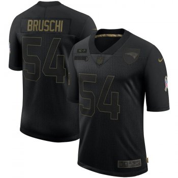 Tedy Bruschi New England Patriots Nike 2020 Salute To Service Retired Limited Jersey - Black