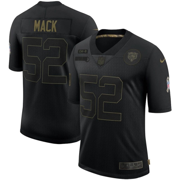 Khalil Mack Chicago Bears Nike 2020 Salute To Service Limited Jersey - Black