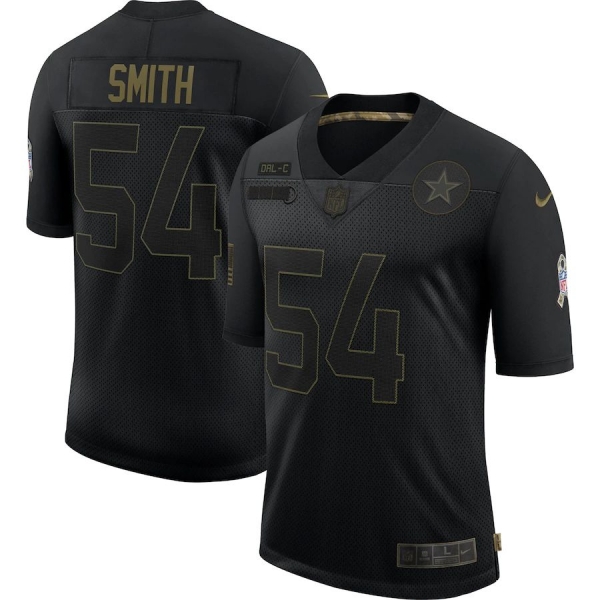 Jaylon Smith Dallas Cowboys Nike 2020 Salute To Service Limited Jersey - Black