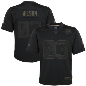 Youth Russell Wilson Seattle Seahawks Nike 2020 Salute to Service Game Jersey - Black