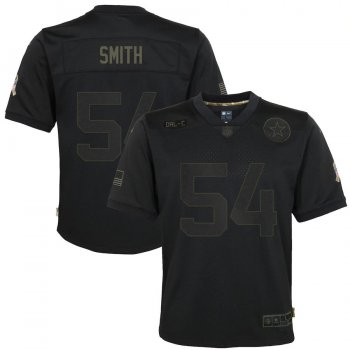 Youth Jaylon Smith Dallas Cowboys Nike 2020 Salute to Service Game Jersey - Black