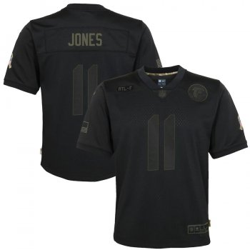 Youth Julio Jones Atlanta Falcons Nike 2020 Salute to Service Game Jersey - Black