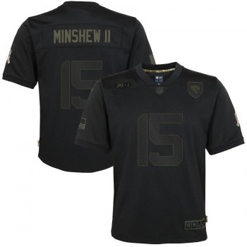 Youth Gardner Minshew II Jacksonville Jaguars Nike 2020 Salute to Service Game Jersey - Black