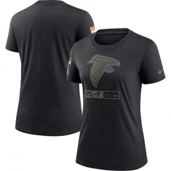 Women's Atlanta Falcons Nike 2020 Salute To Service Performance T-Shirt - Black