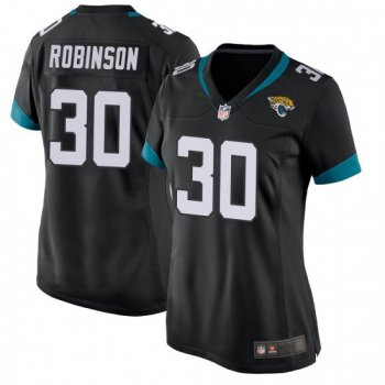 Women's James Robinson Jacksonville Jaguars Game Black Jersey