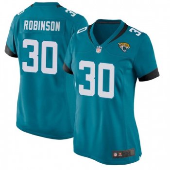 Women's James Robinson Jacksonville Jaguars Game Teal Jersey