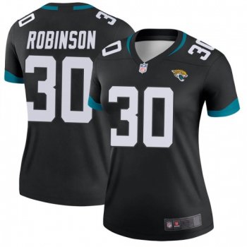 Women's James Robinson Jacksonville Jaguars Legend Black Jersey