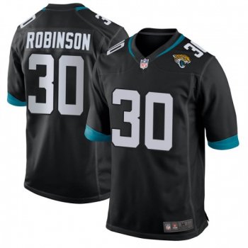 Youth James Robinson Jacksonville Jaguars Game Black Jersey