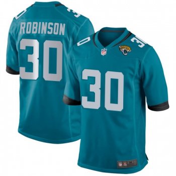 Youth James Robinson Jacksonville Jaguars Game Teal Jersey