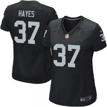 Women's Nike Oakland Raiders 37 Lester Hayes Game Black Team Color NFL Jersey