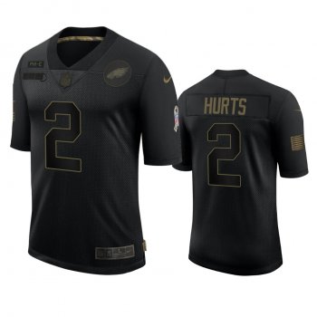 Philadelphia Eagles Jalen Hurts Black 2020 Salute to Service Limited Jersey