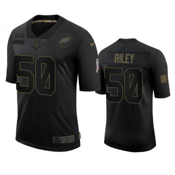 Philadelphia Eagles Duke Riley Black 2020 Salute to Service Limited Jersey