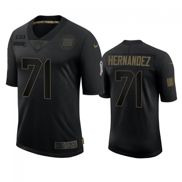 New York Giants Will Hernandez Black 2020 Salute to Service Limited Jersey