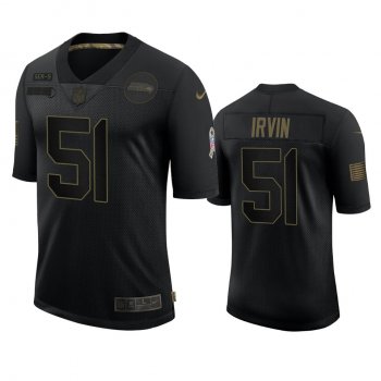 Seattle Seahawks Bruce Irvin Black 2020 Salute to Service Limited Jersey