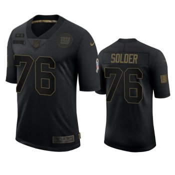 New York Giants Nate Solder Black 2020 Salute to Service Limited Jersey