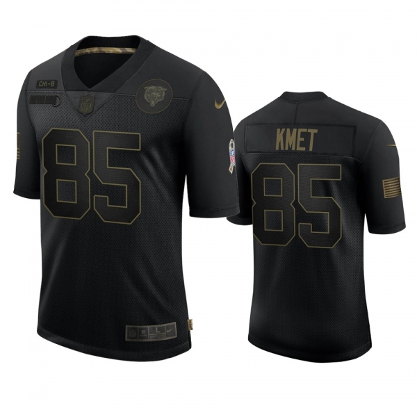 Chicago Bears Cole Kmet Black 2020 Salute To Service Limited Jersey