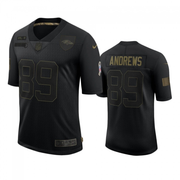 Baltimore Ravens Mark Andrews Black 2020 Salute to Service Limited Jersey