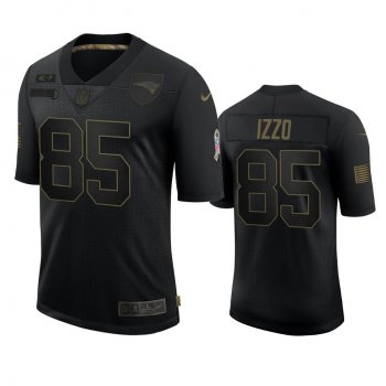 New England Patriots Ryan Izzo Black 2020 Salute To Service Limited Jersey