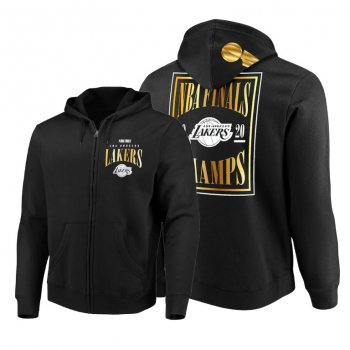 Los Angeles Lakers 2020 NBA Finals Champions Black Hoodie Golden DNA Full-Zip