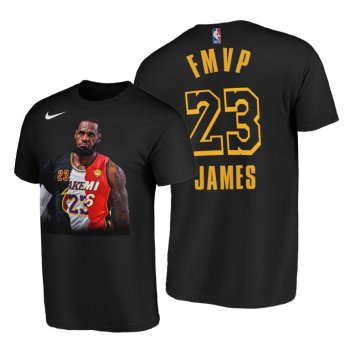 LeBron James #23 LA Lakers 4X FMVP Legacy Black T-Shirt