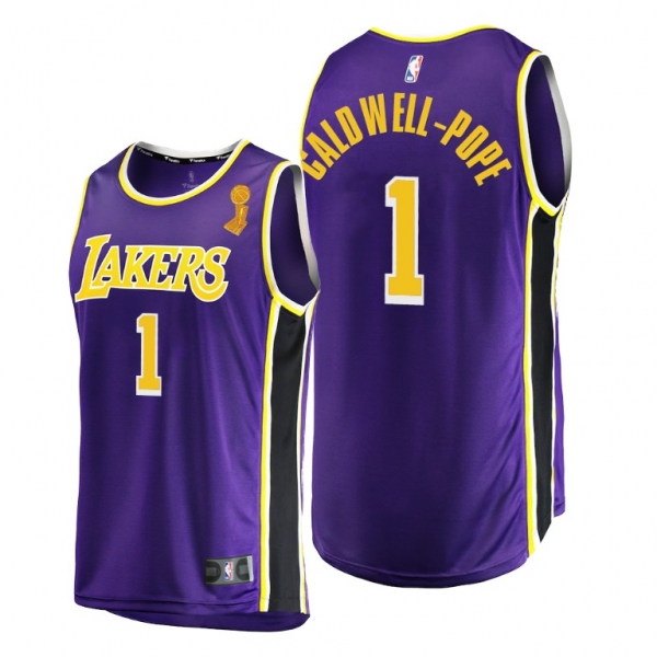 Los Angeles Lakers 2020 NBA Finals Champions Kentavious Caldwell-Pope Purple Jersey Replica Statement