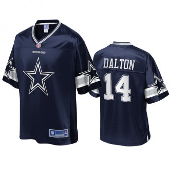 Dallas Cowboys Andy Dalton Navy Icon Jersey - Men's