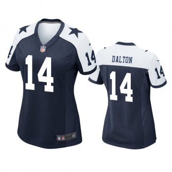 Women's Dallas Cowboys Andy Dalton Navy Alternate Game Jersey