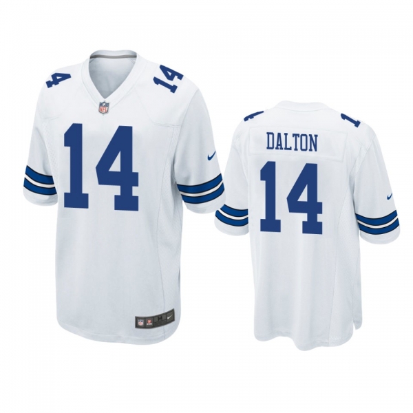 Dallas Cowboys Andy Dalton White Game Jersey