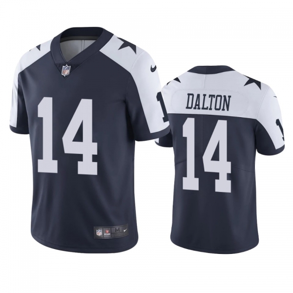 Dallas Cowboys Andy Dalton Navy Vapor Limited Jersey