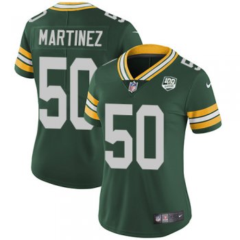 Women's Nike Packers #50 Blake Martinez Green Team Color 100th Season Stitched NFL Vapor Untouchable Limited Jersey