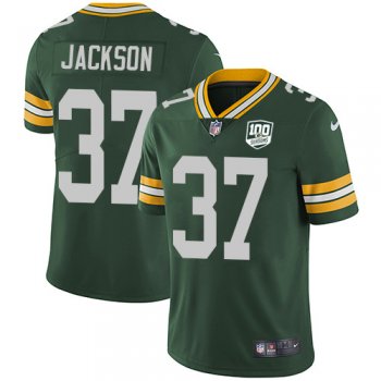 Youth Nike Packers #37 Josh Jackson Green Team Color 100th Season Stitched NFL Vapor Untouchable Limited Jersey