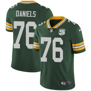 Youth Nike Packers #76 Mike Daniels Green Team Color 100th Season Stitched NFL Vapor Untouchable Limited Jersey