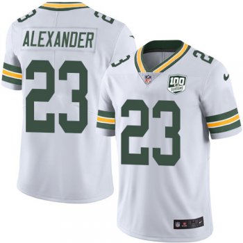 Youth Nike Packers #23 Jaire Alexander White 100th Season Stitched NFL Vapor Untouchable Limited Jersey