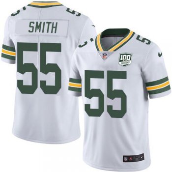 Youth Nike Packers #55 Za'Darius Smith White 100th Season Stitched NFL Vapor Untouchable Limited Jersey