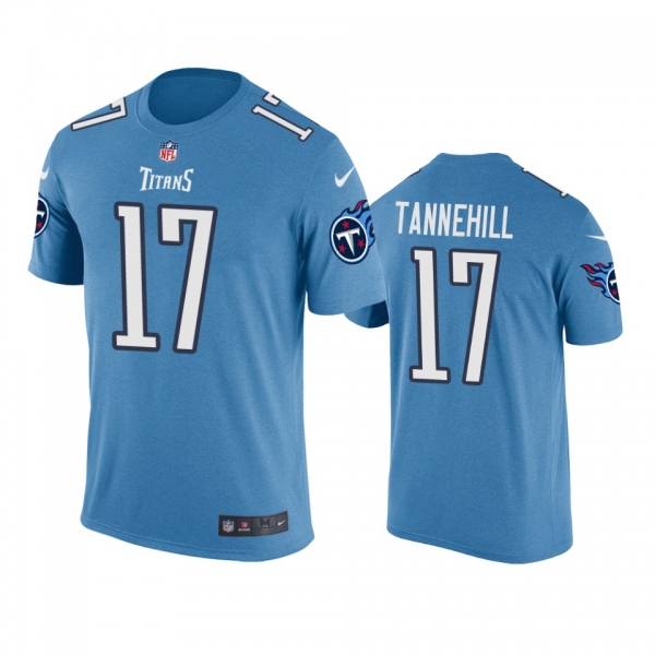 Men's Tennessee Titans #17 Ryan Tannehill Blue Color Rush T-Shirt